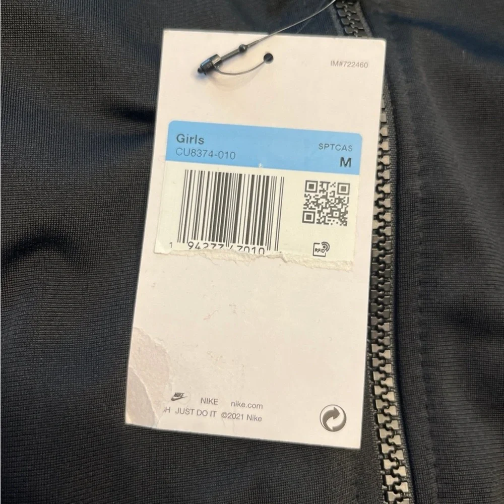 NWT Nike Youth Girls Full Zippered Jacket